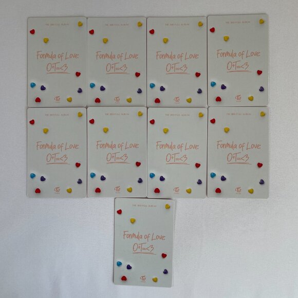 K-pop Twice Formula of Love O+T= 3 14 Album Photocards (Incomplete & Mixed Set) - Picture 3 of 10